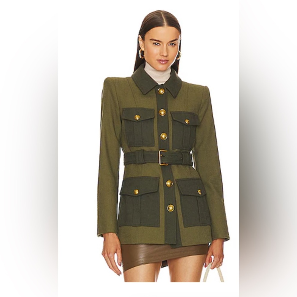 NWT Veronica Beard Sonoma Jacket in Army & Loden - Picture 1 of 6